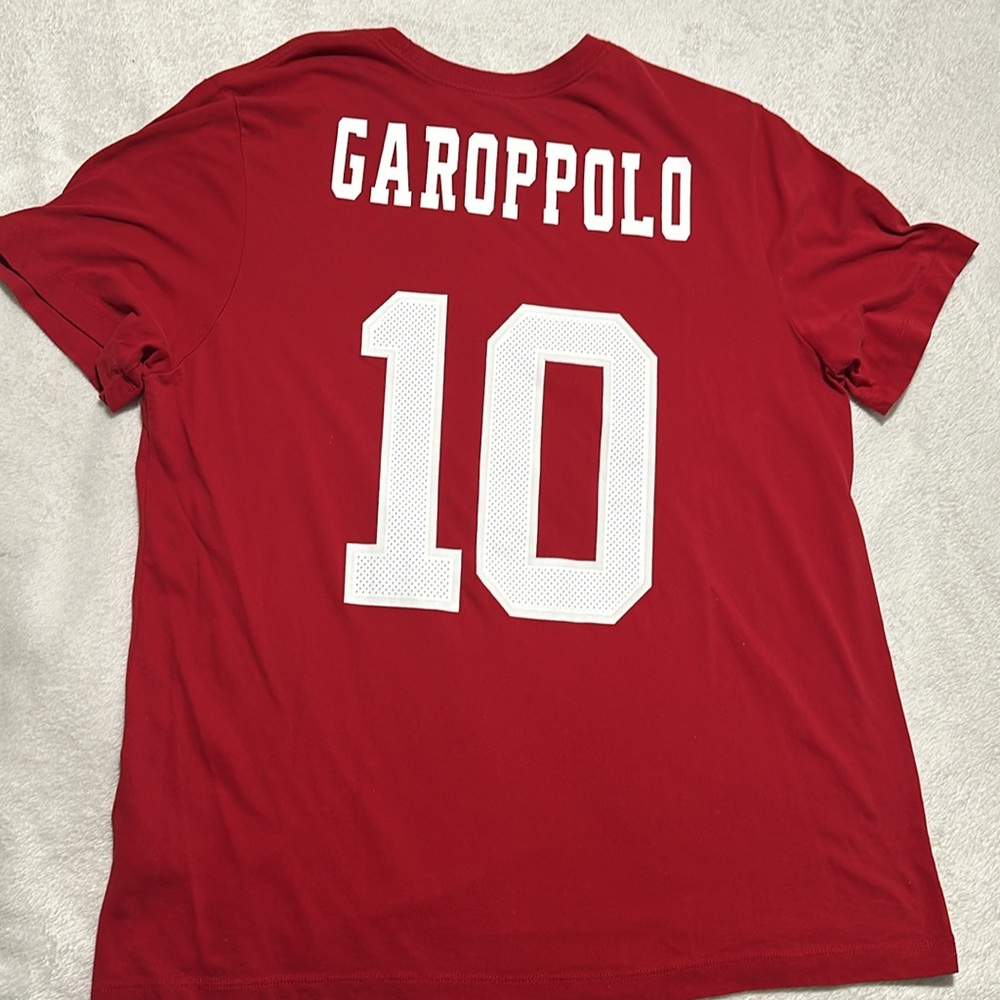 Nike San Francisco 49ers Jimmy Garoppolo 10 Dri-FIT Shirt Mens XL Red NFL - Picture 7 of 9